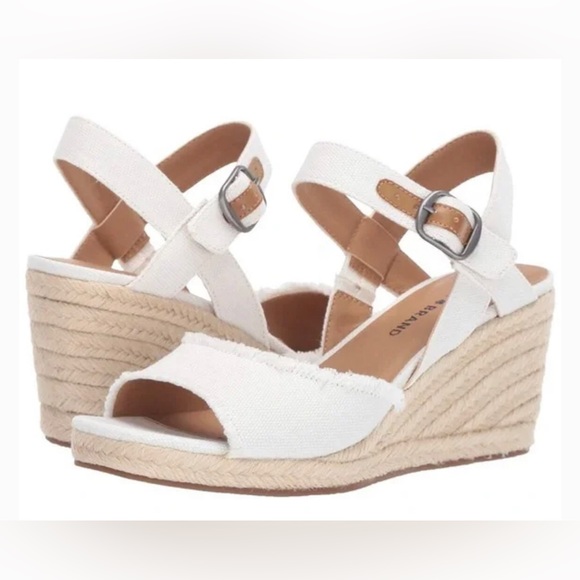 Lucky Brand Women's Mindra Open Toe Platform Summer Espadrille Wedge Sandal - Picture 1 of 5